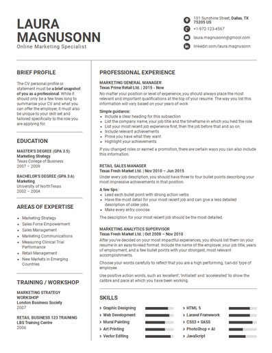 Resume Template 67
