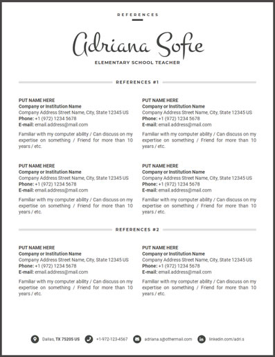 Resume Template 114